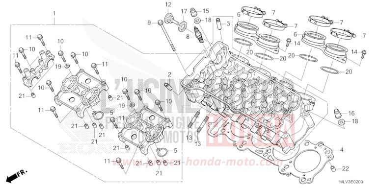 CULASSE de CB1000F "Big One" GRAPHITE BLACK (NHB01) 2026